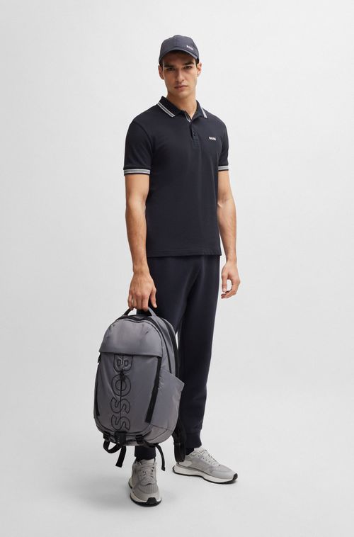 Camisa Polo Em Algodão Orgânico Com Logo