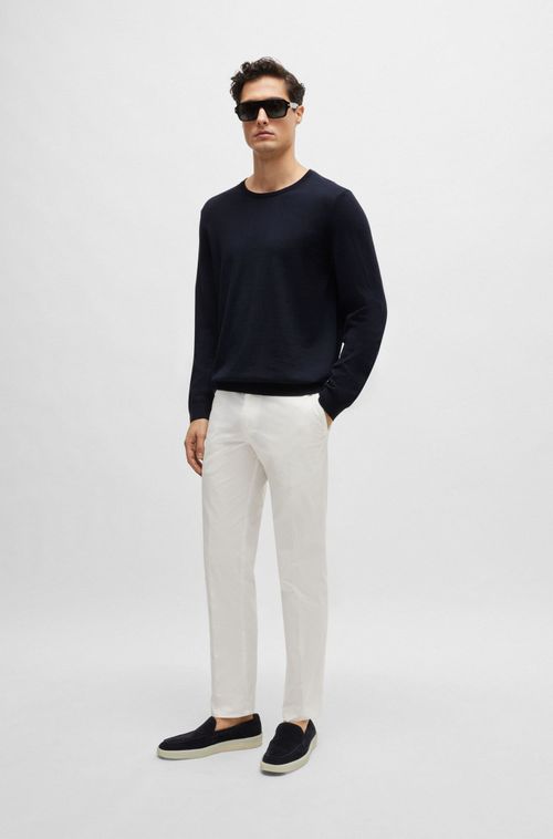 Sueter Slim Fit Em Lã Virgem