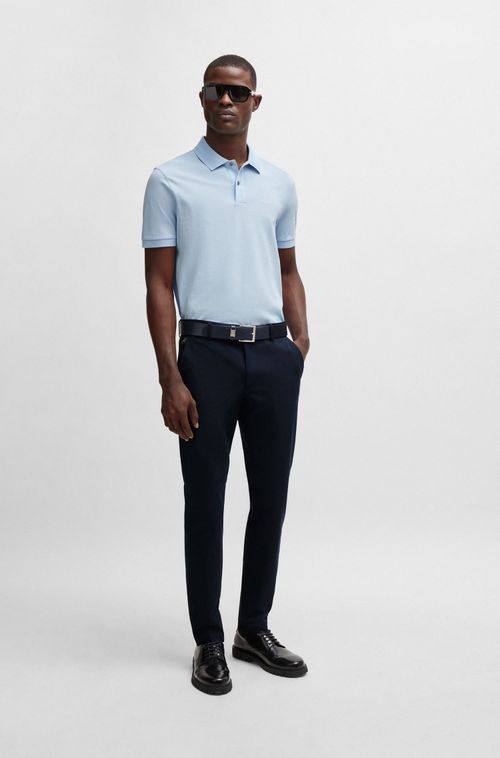 Camisa Polo Em Algodão Orgânico Com Logo Bordado