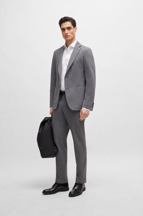 Camisa Slim Fit Em Popeline De Algodão Easy Iron