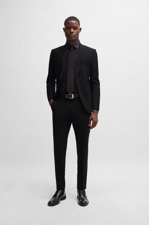 Camisa Slim Fit Em Popeline De Algodão Easy Iron