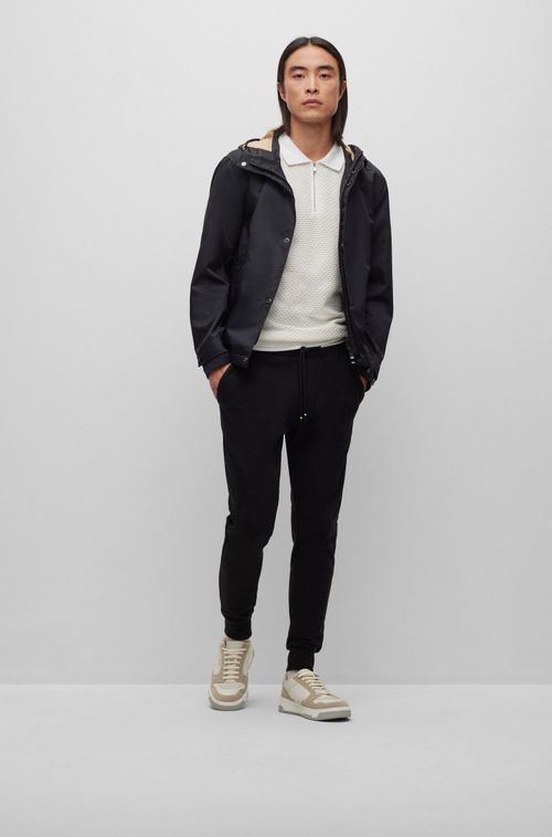 Jaqueta Com Capuz Impermeável Em Tecido De Desempenho Dupla Face