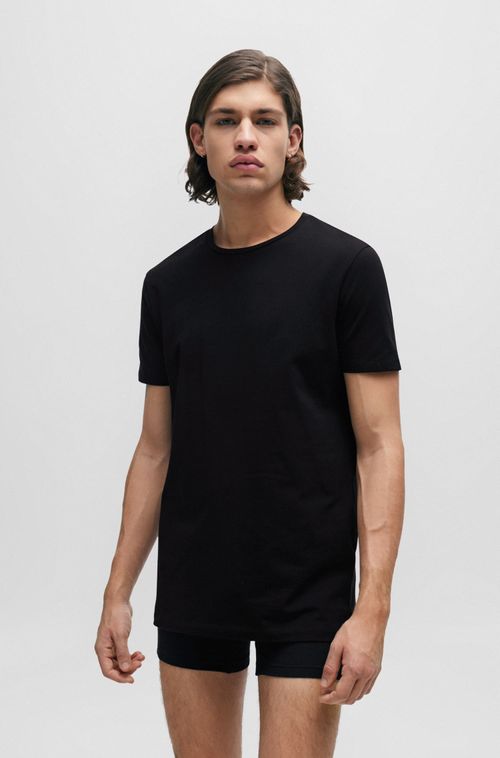 Conjunto 2 Camisetas Gola Redonda Em Algodão Stretch