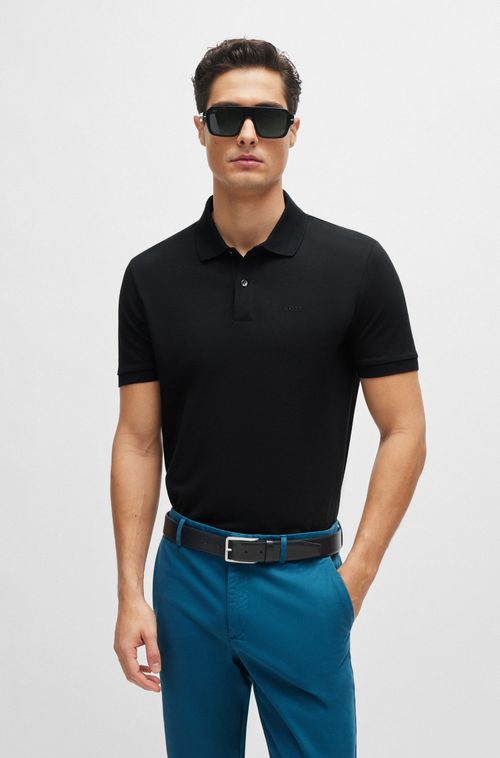 Camisa Polo Em Algodão Orgânico Com Logo Bordado