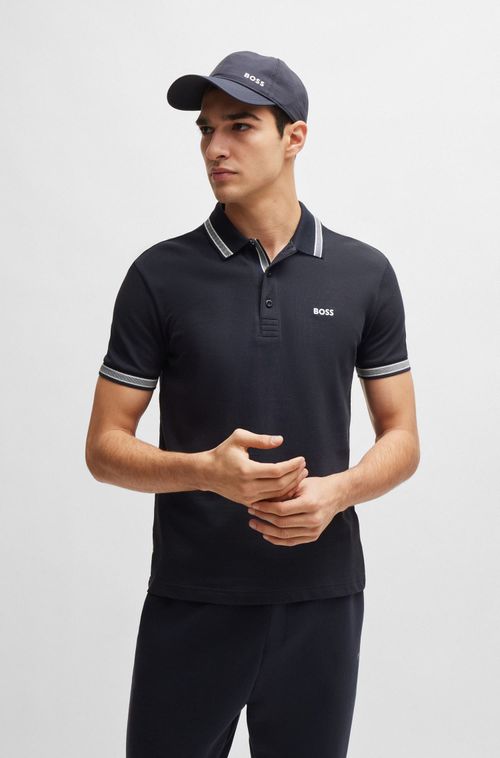 Camisa Polo Em Algodão Orgânico Com Logo