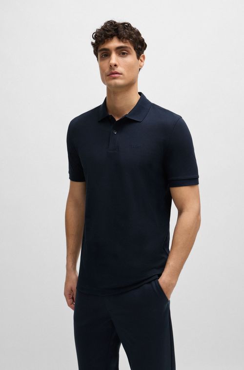 Camisa Polo Em Algodão Orgânico Com Logo Bordado