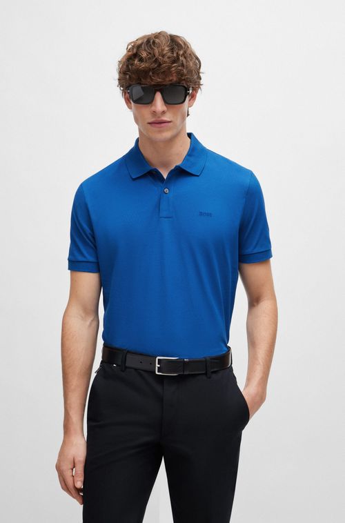 Camisa Polo Em Algodão Orgânico Com Logo Bordado