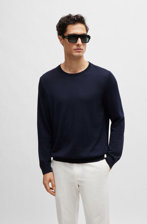 Sueter Slim Fit Em Lã Virgem