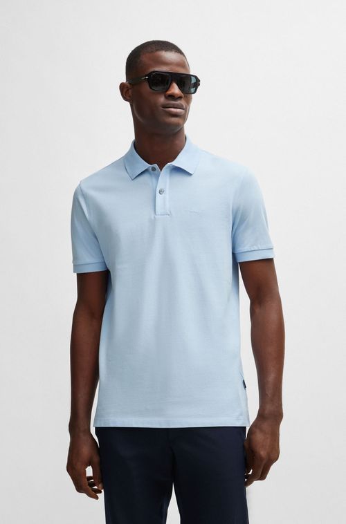 Camisa Polo Em Algodão Orgânico Com Logo Bordado