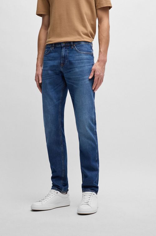 Calça Jeans Slim Fit Em Denim Comfort-Stretch