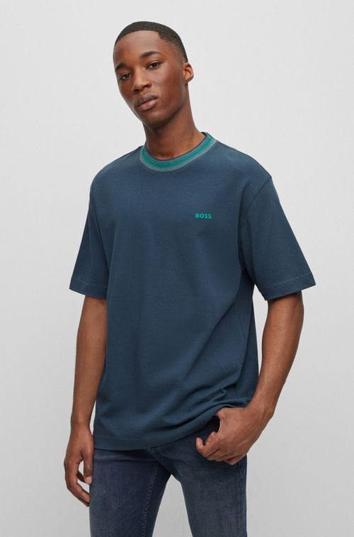 Camiseta Verde Relaxed Fit Em Algodão Com Logo HD