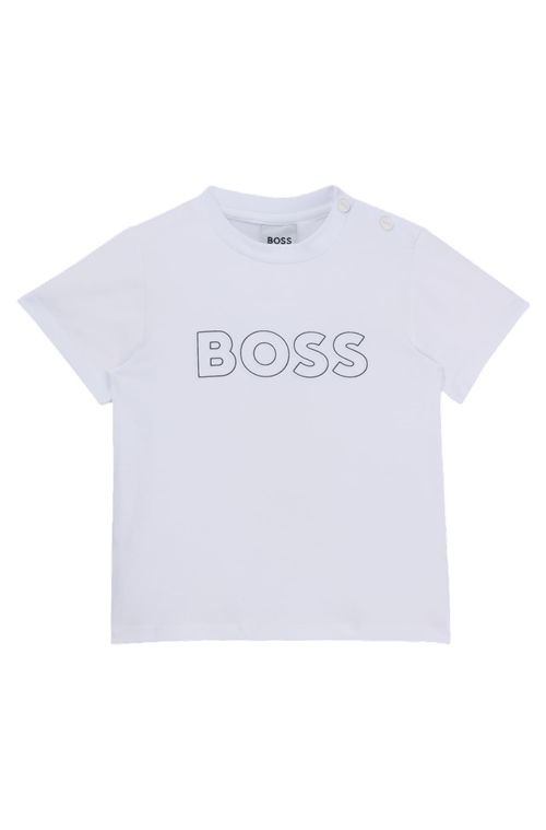 Camiseta Infantil De Algodão Com Estampa De Logo