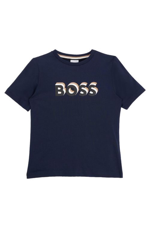 Camiseta Infantil De Algodão Com Estampa De Logo