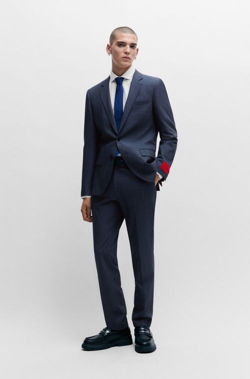 Terno De Corte Slim Em Sarja Stretch