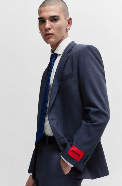 Terno De Corte Slim Em Sarja Stretch