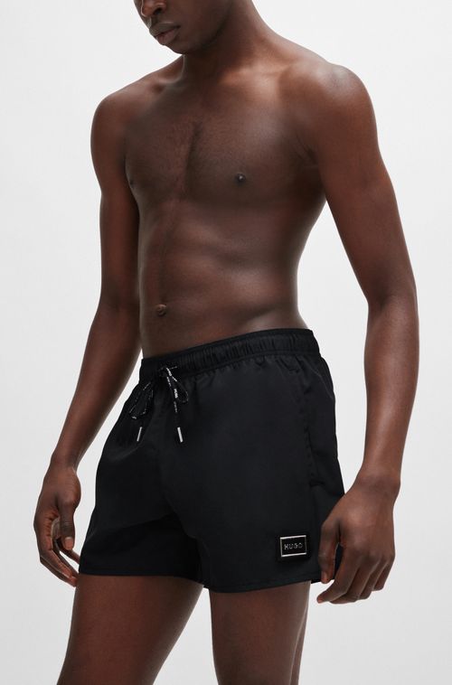 Shorts De Natação Forrados Com Detalhe De Logo