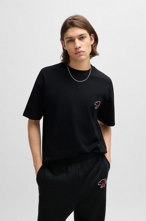 Camiseta Com Estampa Em Jersey De Algodão