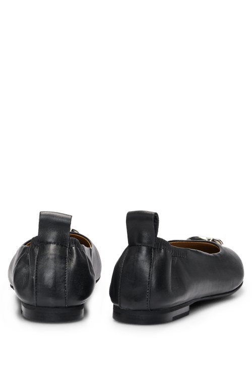 Sapatilhas De Bailarina Em Couro Nappa