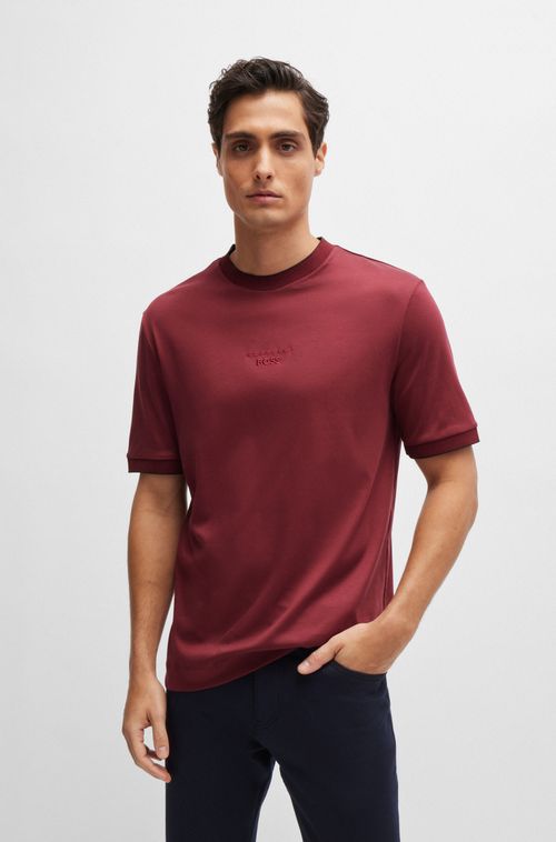 Camiseta De Algodão Mercerizado Porsche X Boss