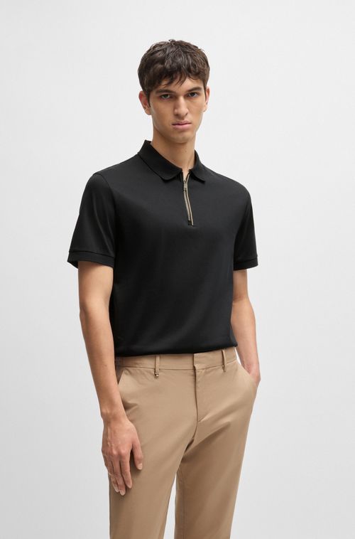 Polo Slim-Fit De Algodão Mercerizado
