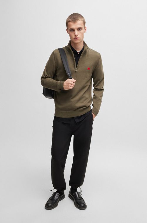 Camisa Slim-Fit Em Jacquard De Algodão Com Padrão Animal