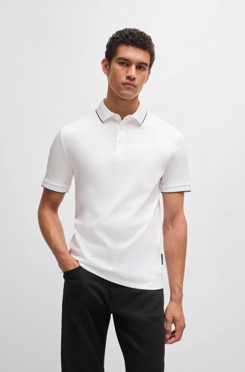 Polo Regular-Fit Porsche X Boss Em Algodão Mercerizado