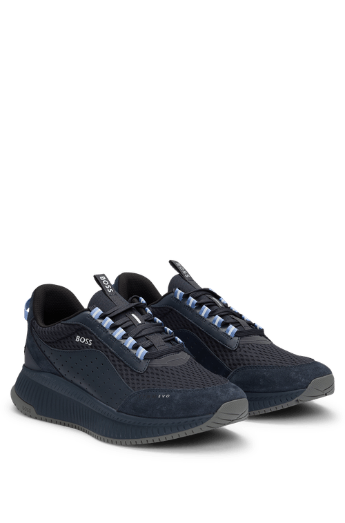 Tênis Ttnm Evo Em Camurça, Couro E Sola Nervurada