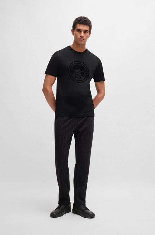 Camiseta Porsche X Boss Em Algodão Mercerizado