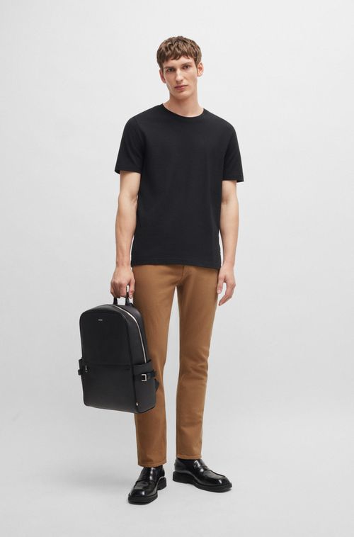 Calças De Corte Slim Em Denim De Algodão Stretch