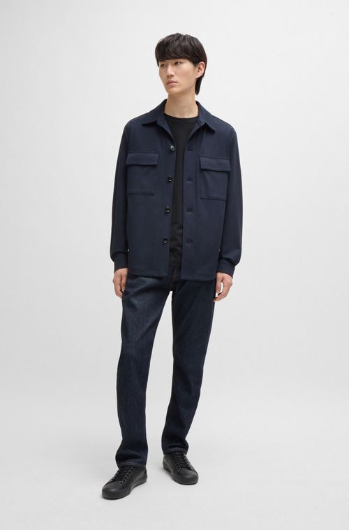Camisa Relaxed-Fit Em Jersey De Stretch