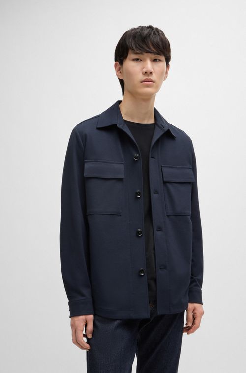 Camisa Relaxed-Fit Em Jersey De Stretch