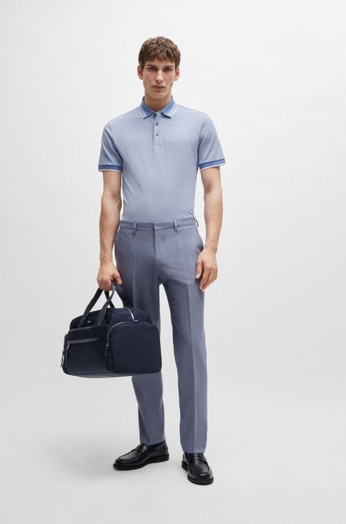 Polo De Algodão Piqué Oxford Com Detalhe De Logo