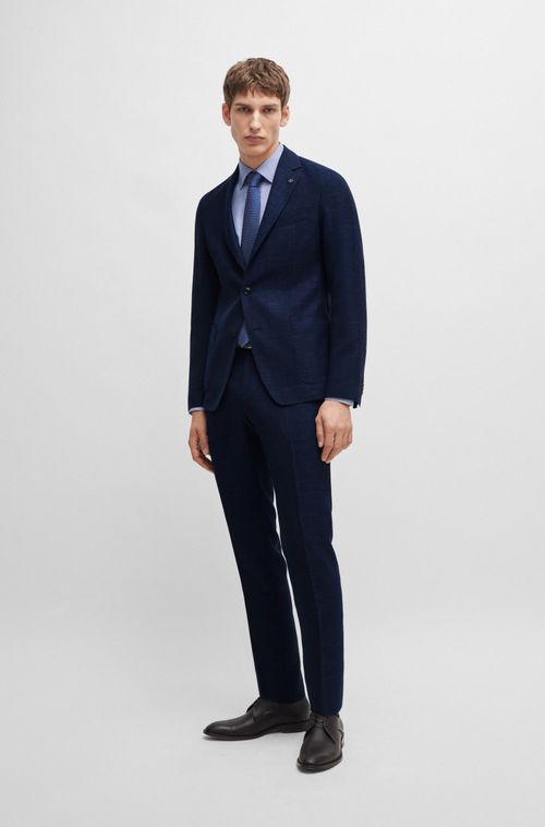 Blazer De Corte Slim Em Pano De Stretch