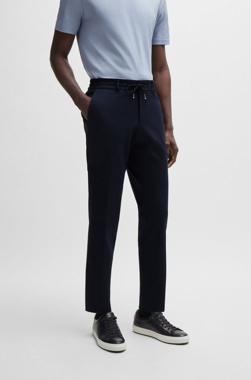 Calças De Corte Slim Em Jersey De Stretch
