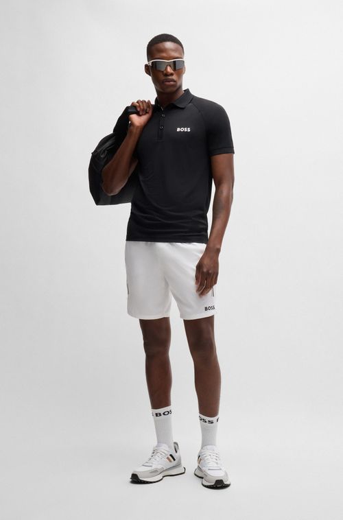Polo De Tecido Em Favo De Mel Boss X Matteo Berrettini