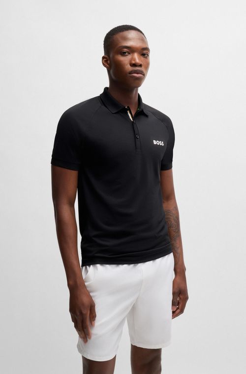 Polo De Tecido Em Favo De Mel Boss X Matteo Berrettini