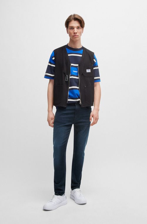 Calças Jeans Slim-Fit Em Denim Stretch