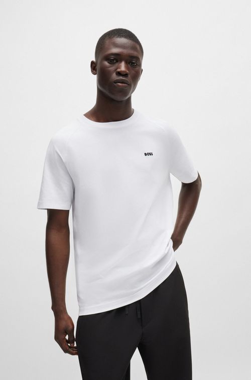 Camiseta De Corte Relaxado Em Algodão Com Logo