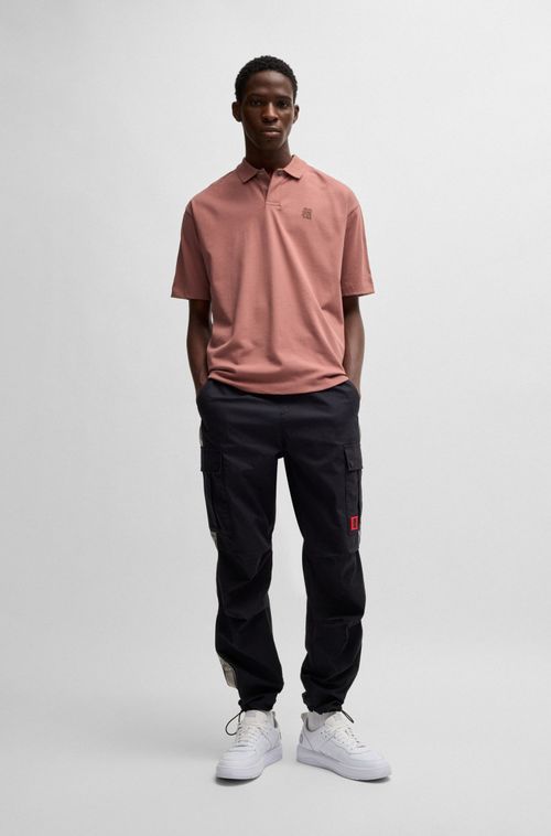 Polo HUGO X Rb De Algodão Com Fita De Marca