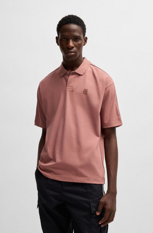 Polo HUGO X Rb De Algodão Com Fita De Marca
