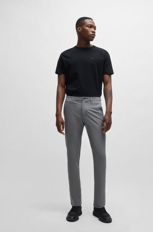Calças Chino Slim-Fit Em Tecido Elástico