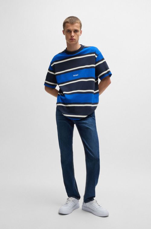 Calças Jeans Slim-Fit Em Denim Stretch