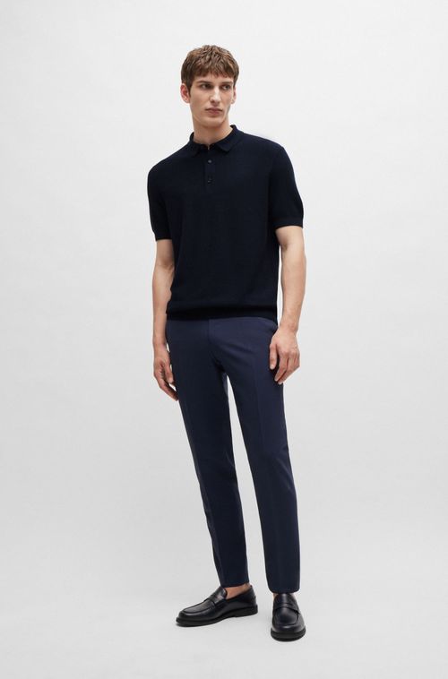 Camisa Polo Regular-Fit Com Estruturas Mistas