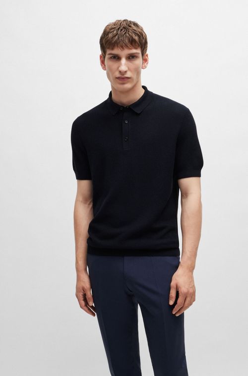 Camisa Polo Regular-Fit Com Estruturas Mistas