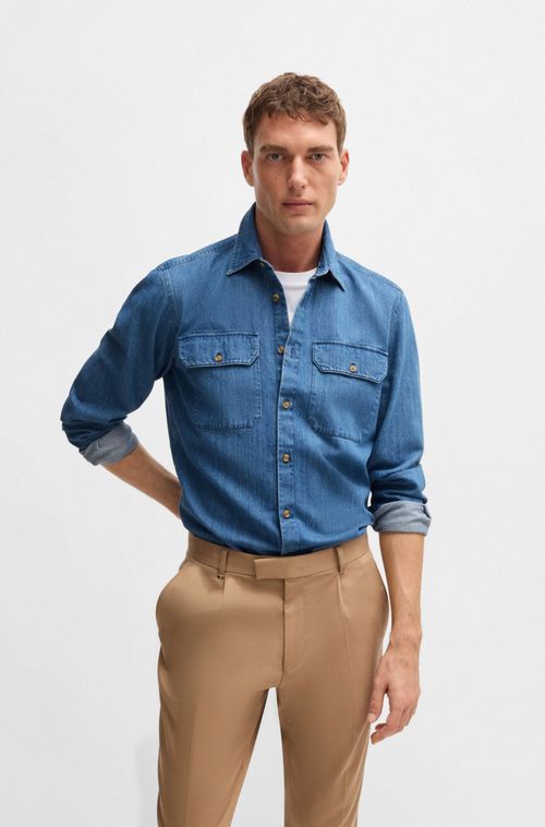 Camisa Jeans Regular Fit BOSS Selected By Beckham