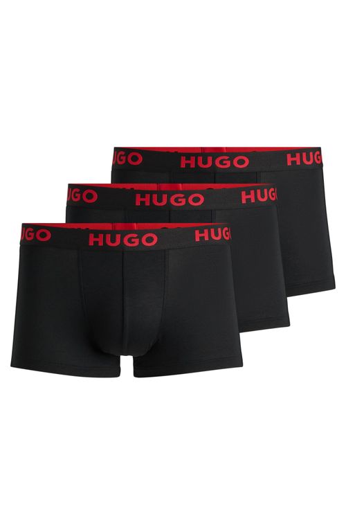 Pack De Três Boxers De Jersey Elástico Com Logo