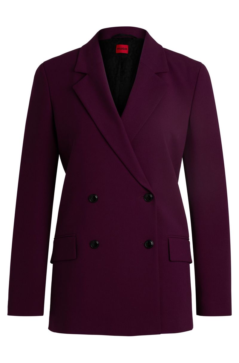 Blazer Descontraído Com Fecho Trespassado