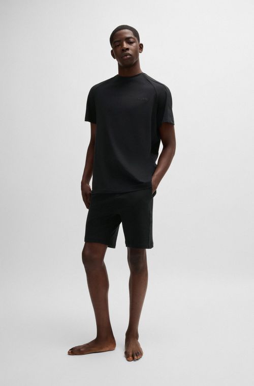Camiseta De Algodão Elástico Com Mangas De Fita