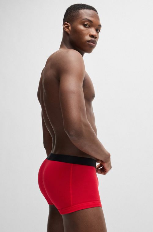 Pack De Dois Boxers De Algodão Com Logos Metálicos