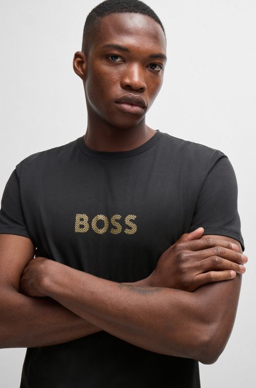 Camiseta Regular De Algodão Com Proteção Uv